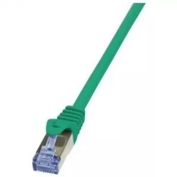 LogiLink PrimeLine CAT 6A S/FTP PiMF prepojovací kábel CQ3075S, 5 m, zelený
