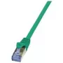 LogiLink PrimeLine CAT 6A S/FTP PiMF prepojovací kábel CQ3075S, 5 m, zelený