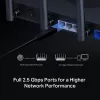 Stolný router MERCUSYS MR47BE — Tri-band Wi-Fi 7 (2,4/5/6 GHz), 9300 Mbit/s, 3× RJ-45, 2,5GbE, 6 externých antén