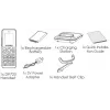 Grandstream DP725 bezdrôtové DECT HD slúchadlo, 1,8-palcový farebný TFT displej, 20 SIP účtov/liniek, push-to-talk, sivé
