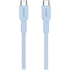 CANYON kábel OnWire 60CL C-C 60W COLOR pletený 1m svetlomodrý