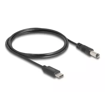 DeLOCK USB Type-C napájací kábel 1 m 5,5 x 2,1 mm konektor samec 5 V 1,5 A