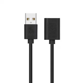 USB predlžovací kábel AM-AF 1,8 m čierny