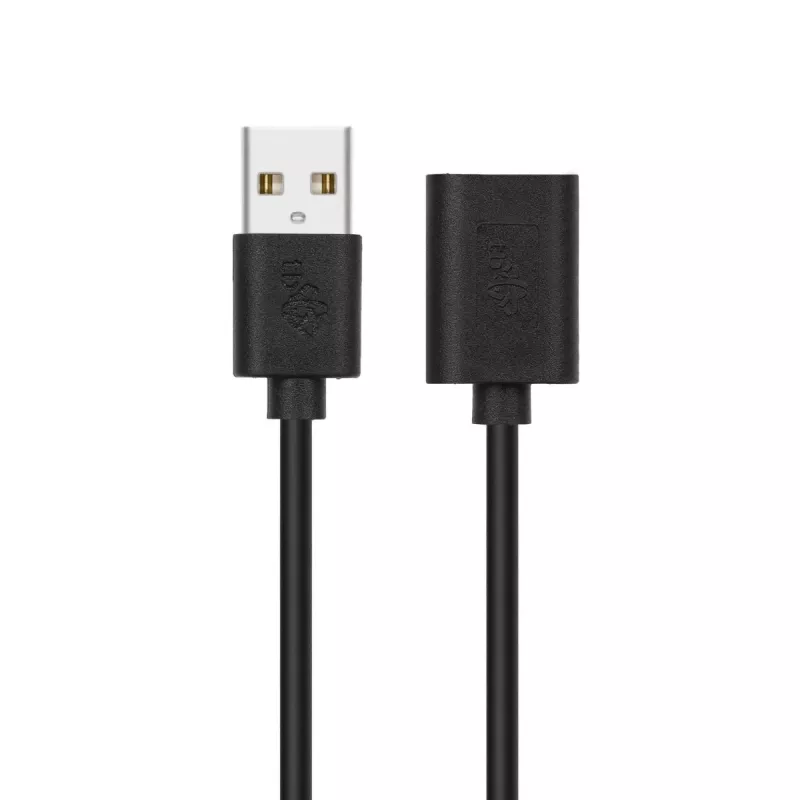 USB predlžovací kábel AM-AF 1,8 m čierny