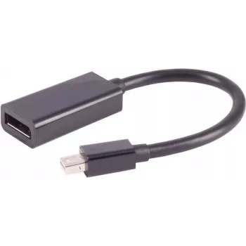 shiverpeaks ®-BASIC-S--Mini DisplayPort 1.2 adaptér, Mini DisplayPort konektor samec na DisplayPort konektor samica, 4K, 0,2 m (BS10-01032)