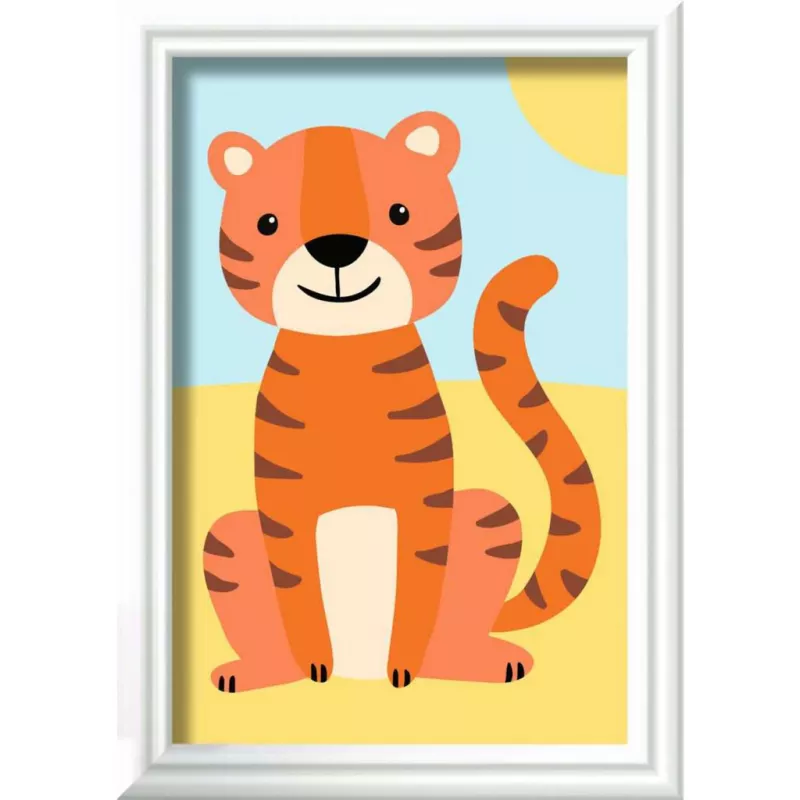 CreArt – malý tiger, maľovanie