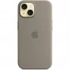 Silikónové puzdro s MagSafe pre iPhone 15 – clay