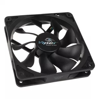 AKASA Viper 120 mm skriňový ventilátor – čierny