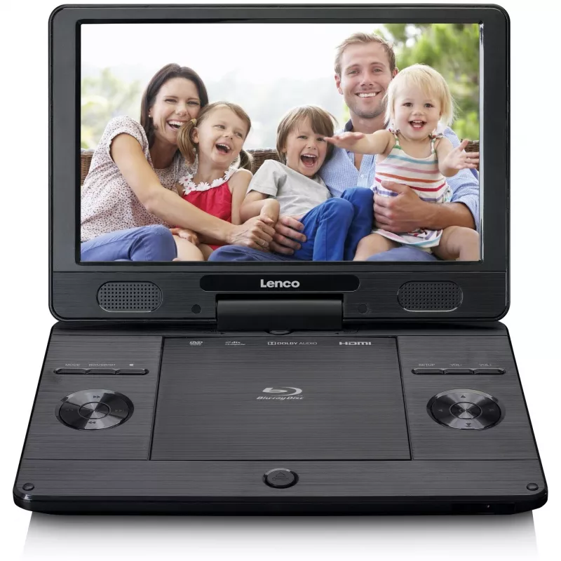Lenco BRP-1150BK - Blu-ray prehrávač - Prenosný - Displej: 29,5 cm (11,5 palca) - Čierna