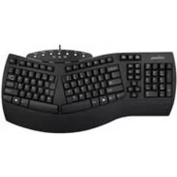 Perixx klávesnica USB PERIBOARD-512 US čierna ergonomická (PERIBOARD-512 US Black)
