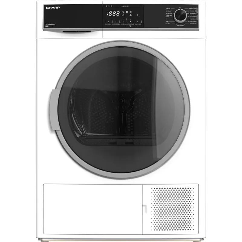 Sharp KD-HHH8S8GW3-DE sušička bielizne voľne stojaca predné plnenie 8 kg biela