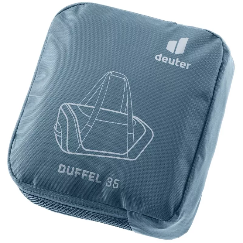 Cestovná taška DEUTER Duffel 35 atlantic-ink — objem 35 L, vodoodolná podlaha, držadlá