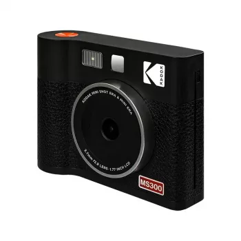 Fotografický aparát na okamžité fotografie Kodak Mini Shot 3 Era – čierny, 4Pass tlačová technológia