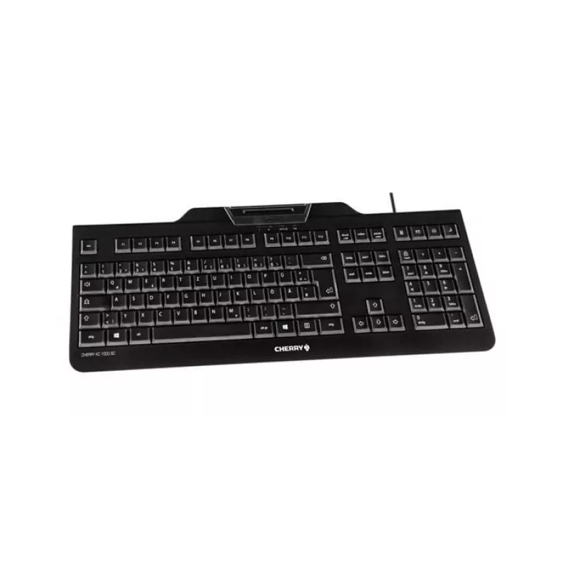 CHERRY KC 1000 SC klávesnica USB QWERTZ švajčiarska čierna