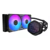 Kvapalinový chladič CPU Cooler Master MasterLiquid 240 Atmos II 240mm RGB, 240-mm radiátor, RGB osvetlenie