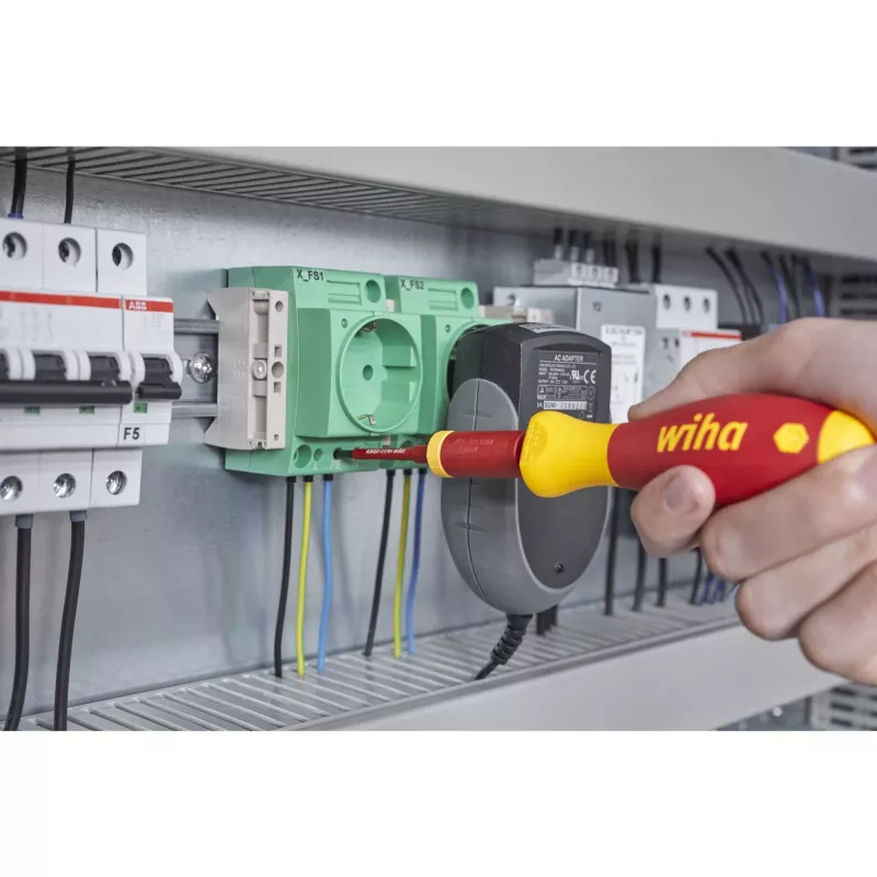 Adaptér krútiaceho momentu Wiha easyTorque 1,2 Nm červeno-žltý pre SlimBits SlimVario
