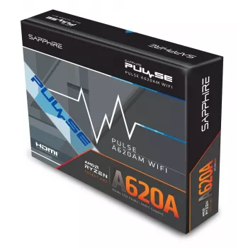 Základná doska Sapphire PULSE A620AM (microATX) socket AM5, AMD A620A, DDR5, 2x DIMM, 64 GB, 2x M.2, Gigabit LAN