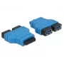 USB 3.0 hub DeLOCK 65670 čierny modrý