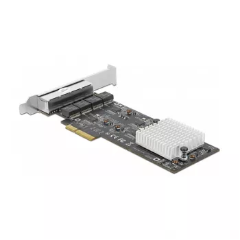 DeLOCK 89192 karta PCI Express x4 Quad 2,5 Gigabit LAN, 4x RJ45, RTL8125