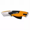 Fiskars 1062938 univerzálny nôž čierny, oranžový nôž s trapézovými čepeľami