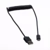 ROLINE USB 2.0 špirálový kábel - A - Micro B - ST/ST 1,0 m - tienený - USB 2.0 Type Micro B - 1 mm - špirálový kábel (11.02.8317)