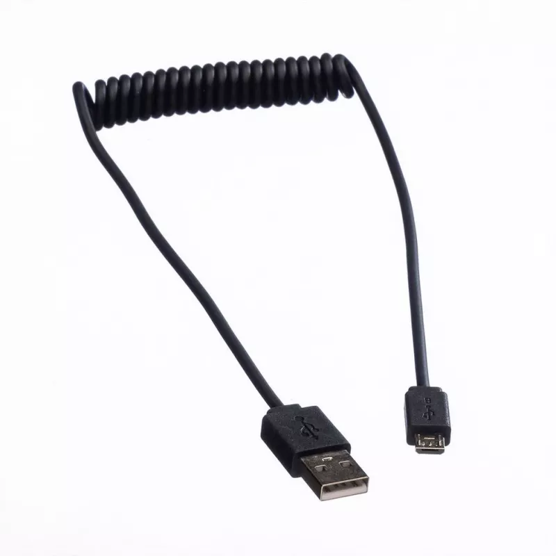 ROLINE USB 2.0 špirálový kábel - A - Micro B - ST/ST 1,0 m - tienený - USB 2.0 Type Micro B - 1 mm - špirálový kábel (11.02.8317)