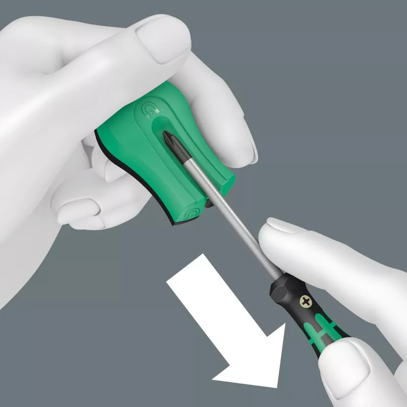 Neelektrický magnetizér/demagnetizér Wera 05033404001 čierna zelená
