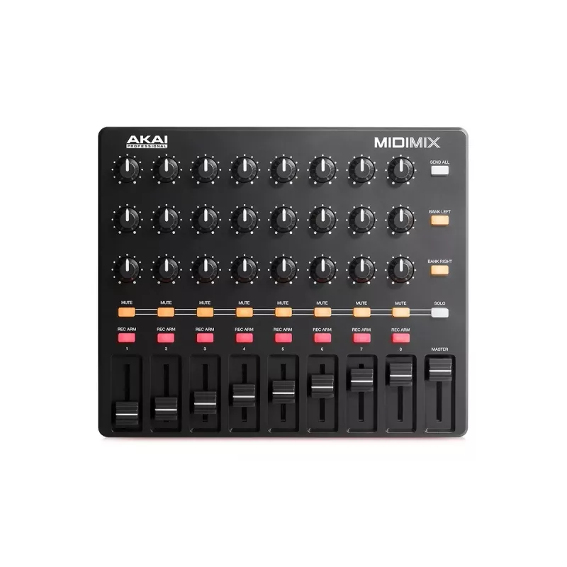 MIDI kontrolér Akai MidiMix 3 kanály čierny červený