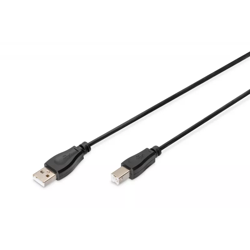 Assmann USB prepojovací kábel. Type-A - B M/M. 1,8 m. vhodný pre USB 2.0. UL. bl (AK-300102-018-S)
