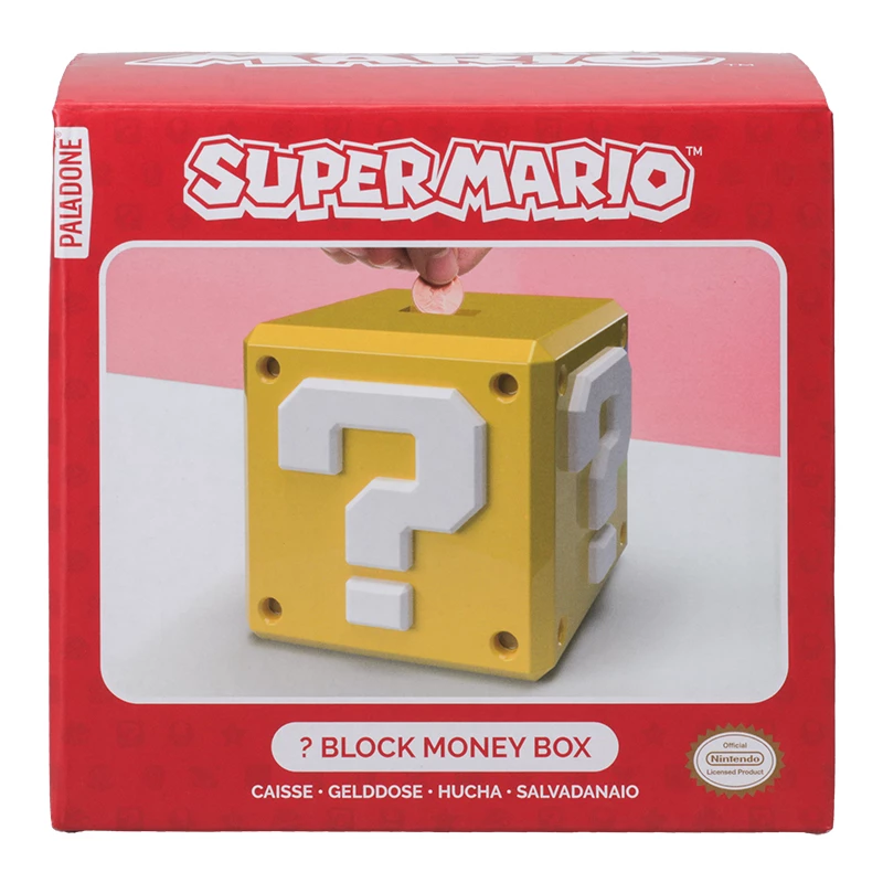 Pokladnička Paladone Super Mario dizajn otáznikového bloku