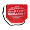 Inteligentný spínač Shelly W 1PM plast 16A 110–240V, Z-Wave, 868,4 MHz, červený, 42×37×16 mm