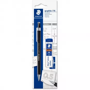 Grafitová ceruzka Staedtler 7785ABK25D HB šesťhranná čierna/strieborná, 1 kus