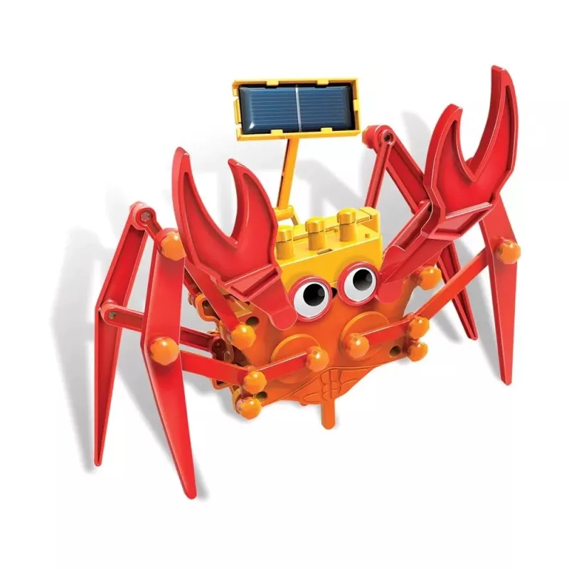 4M Zelený Science Hybrid Crabot – solárny krabí robot stavebnica – pre deti od 5 rokov