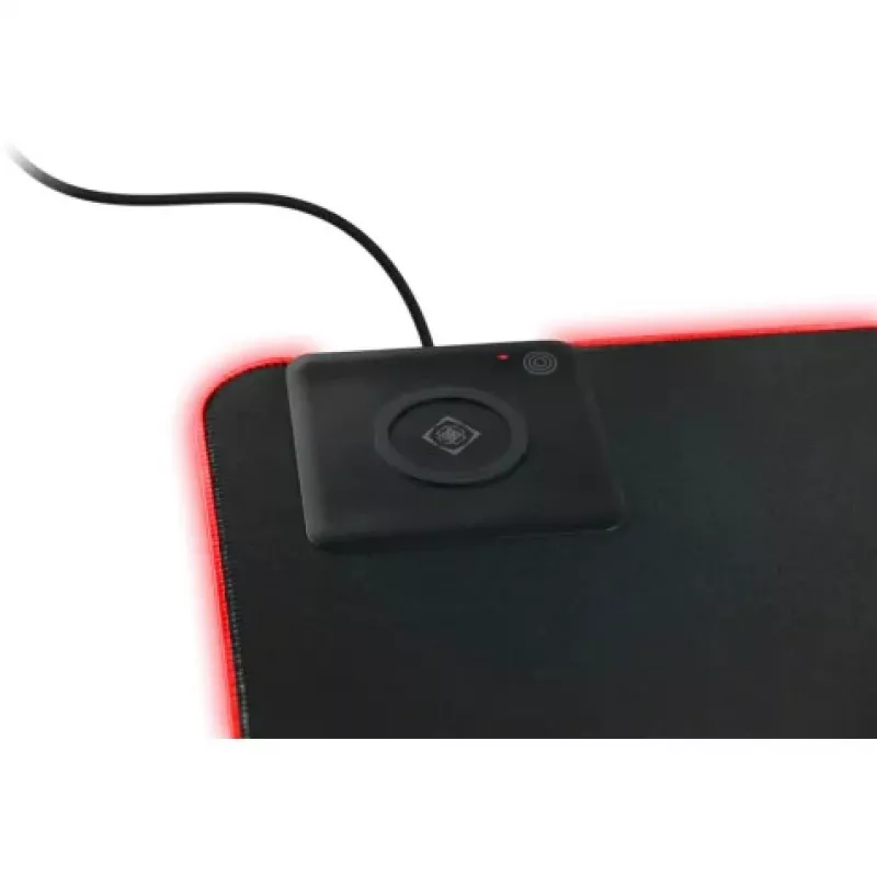 Deltaco GAM-092 - čierna - monochromatická - neoprén - USB - herná podložka pod myš