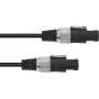 Omnitronic 3022120N reproduktorový kábel 2×2,5 mm², 10 m, čierny