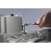 Wiha oboustranný račňový kľúč 3/8 push button a ball lock čierno-červený (45625)