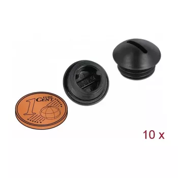 Krytka na rúrku DeLOCK 60229 čierna nylon