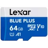 MicroSDXC pamäťová karta Lexar BLUE PLUS 64 GB UHS‑I 100 MB/s U1 V10 (modrá)