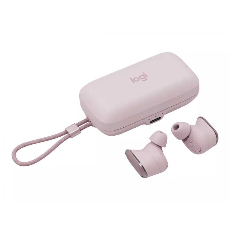 Logitech Zone True Wireless, in-ear slúchadlá, ANC, ružová, pink, in-ear, Bluetooth, 985-001090
