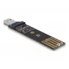 DeLOCK Combo konvertor pre M.2 NVMe PCIe alebo SATA SSD USB 3.2 Gen 2 čierna