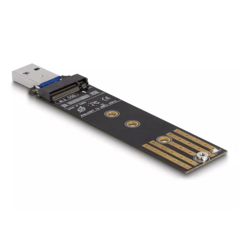 DeLOCK Combo konvertor pre M.2 NVMe PCIe alebo SATA SSD USB 3.2 Gen 2 čierna