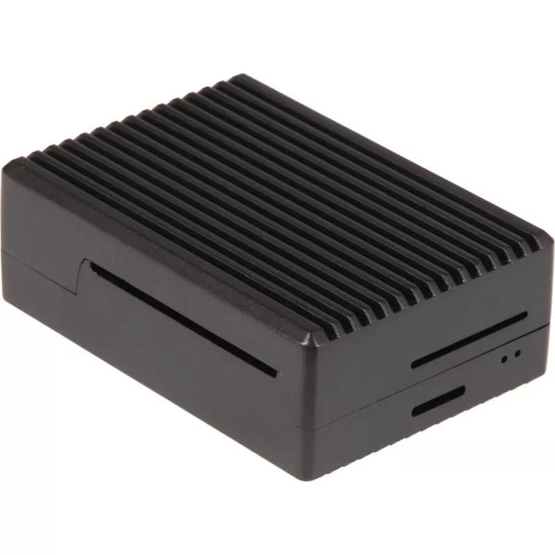 Hliníkové puzdro pre Raspberry Pi 4 B (čierna (matná))