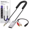 Bezdrôtový audio prijímač adaptér QOLTEC HiFi BT6.0 2xRC – Bluetooth audio prijímač pre reproduktory a autorádio