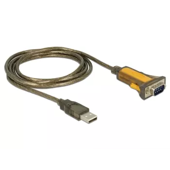 Sériový kábel DeLOCK 65840 USB Type-A DB-9 1,5 m čierny žltý