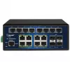 ALLNET ALL-SGI8120PM priemyselný PoE+ switch 20+4 porty 10/100/1000 Mbps