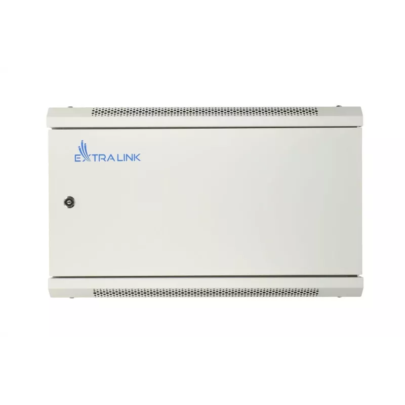 Extralink racková skriňa 6U 600x450 ASP sivá nástenná, kovové dvere