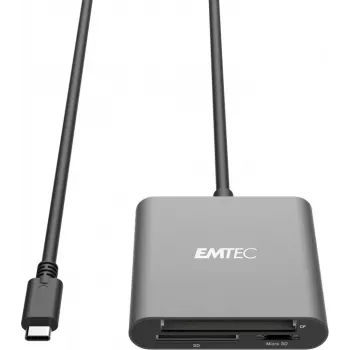 Čítačka kariet Emtec ECCAREADT610C USB 3.1 sivá
