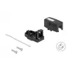 Delock 85840 Prázdne puzdro Keystone, 1-portové, s magnetickou základňou, čierne