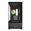 Sharkoon MK6 RGB Micro-ATX počítačová skriňa, čierna, tvrdené sklo