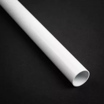 Hardtubing Bitspower 16 mm AD zrazená mosadzná rúrka, 500 mm, biela lakovaná